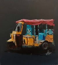 Khalid Khan-Kaay, 18 x 21 Inch, Acrylic on Canvas, Figurative Painting, AC-KHKN-102